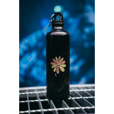 BOTTLE / FLOWERS / BLACK