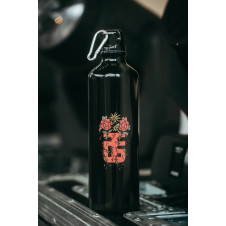 BOTTLE / FLOWERS / BLACK