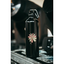 BOTTLE / FLOWERS / BLACK