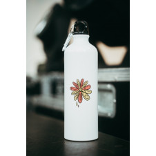 BOTTLE / FLOWERS / WHITE